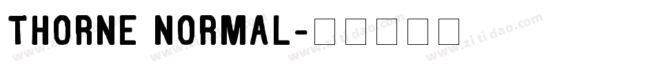 Thorne Normal字体转换